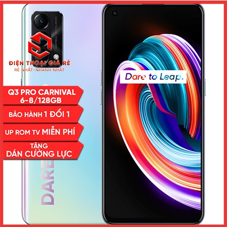 ĐIỆN THOẠI REALME Q3 PRO CARNIVAL, Ram 8/128GB [Giá rẻ Hà Nội, BH 3 tháng 1 đổi 1 - Tặng dán màn] | BigBuy360 - bigbuy360.vn