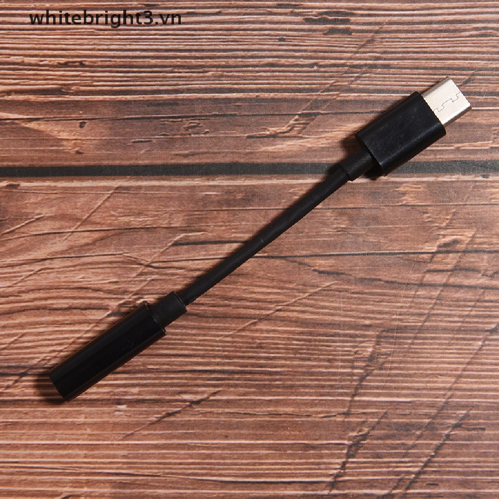 Dây cáp chuyển đổi âm thanh cổng USB Type C 3.1 sang 3.5mm AUX tiện lợi