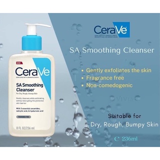 🔹 SỮA RỬA MẶT CERAVE 𝐒𝐀 𝐒𝐌𝐎𝐎𝐓𝐇𝐈𝐍𝐆 𝐂𝐋𝐄𝐀𝐍𝐒𝐄𝐑 87ml và 236ml