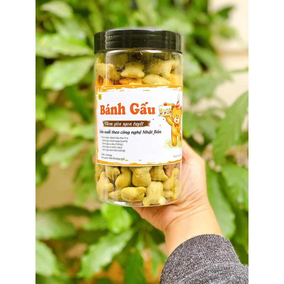 Bánh gấu mix các vị nhân kem Thiên Hồng 50k/ hộp 400g