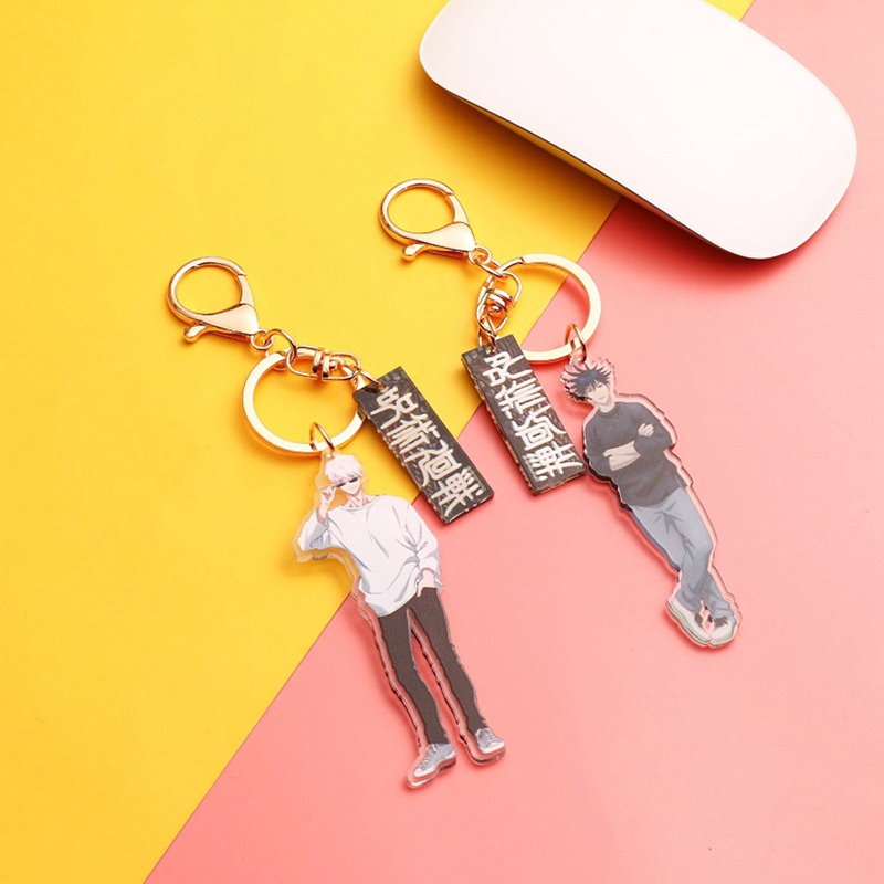 flowersqueen CHARMS Móc Khóa Acrylic Hình Nhân Vật Gojo Storu Ngộ Nghĩnh