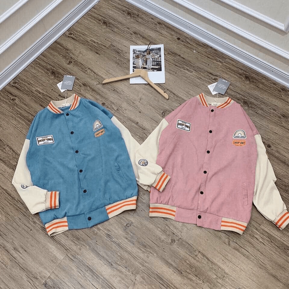 Áo Khoác Nhung Nam Nữ Form Rộng Kiểu Dáng Hàn Quốc Thêu Logo Siêu Độc Đáo TP027 [NewUnisex]