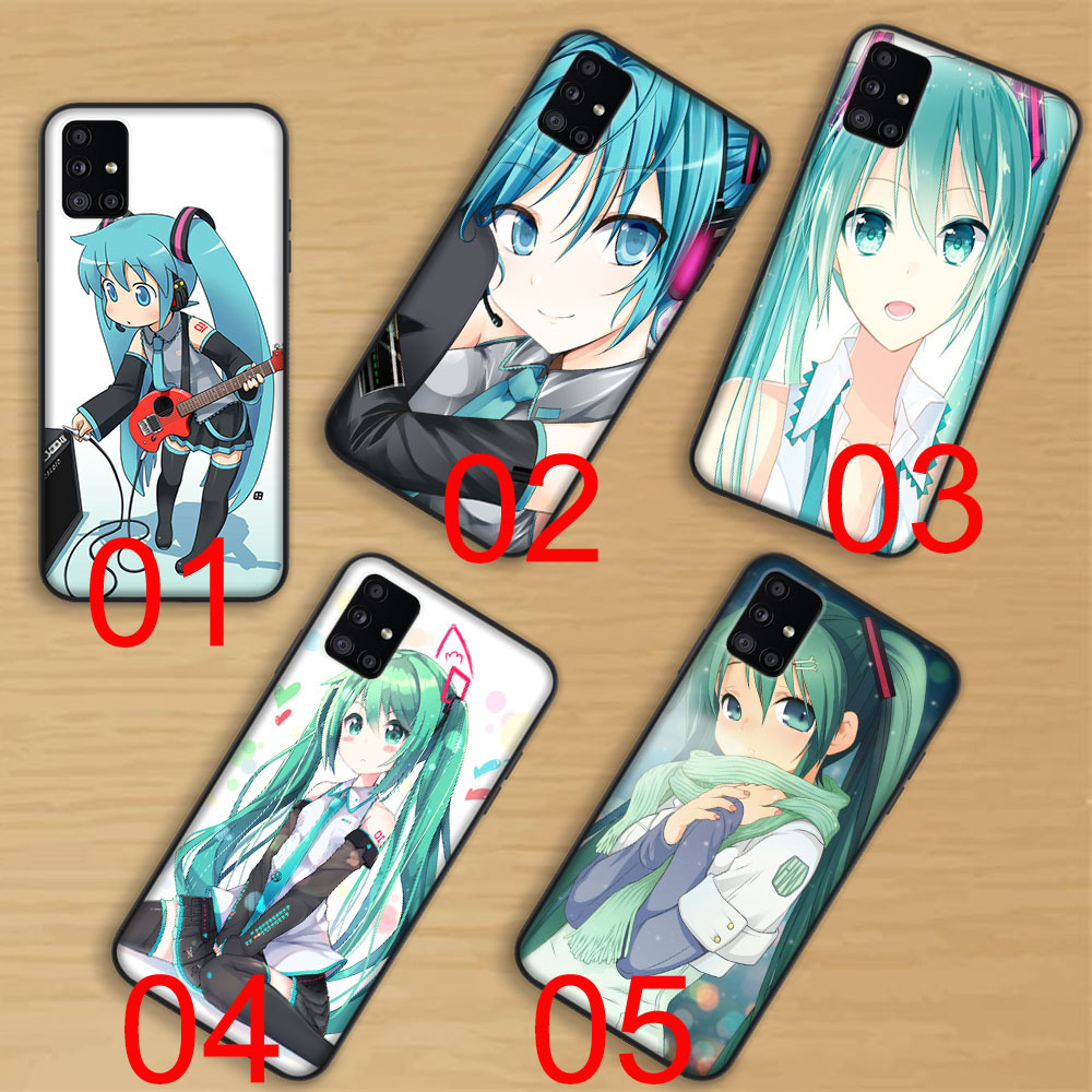 Ốp Điện Thoại Mềm Viền Đen Hình Hatsune Miku Cho Xiaomi Redmi Note 9C 9T 9S 9A 9 NFC Max Power Prime Pro