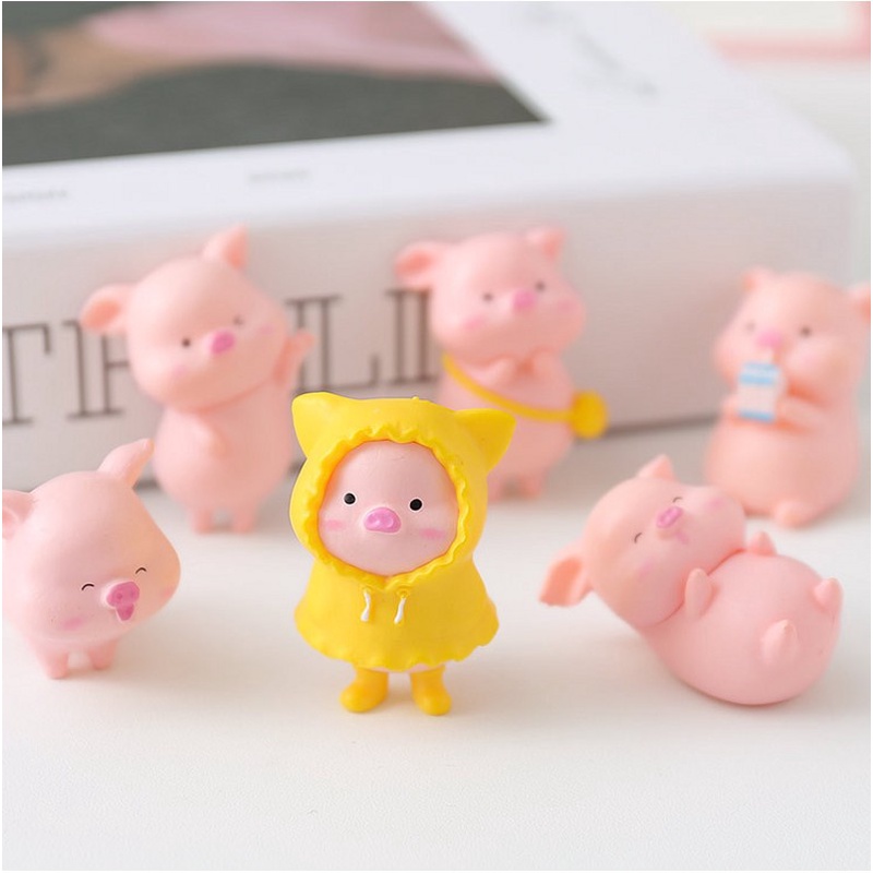 Đồ trang trí Chú Heo Mini Dễ Thương Dùng Trang Trí