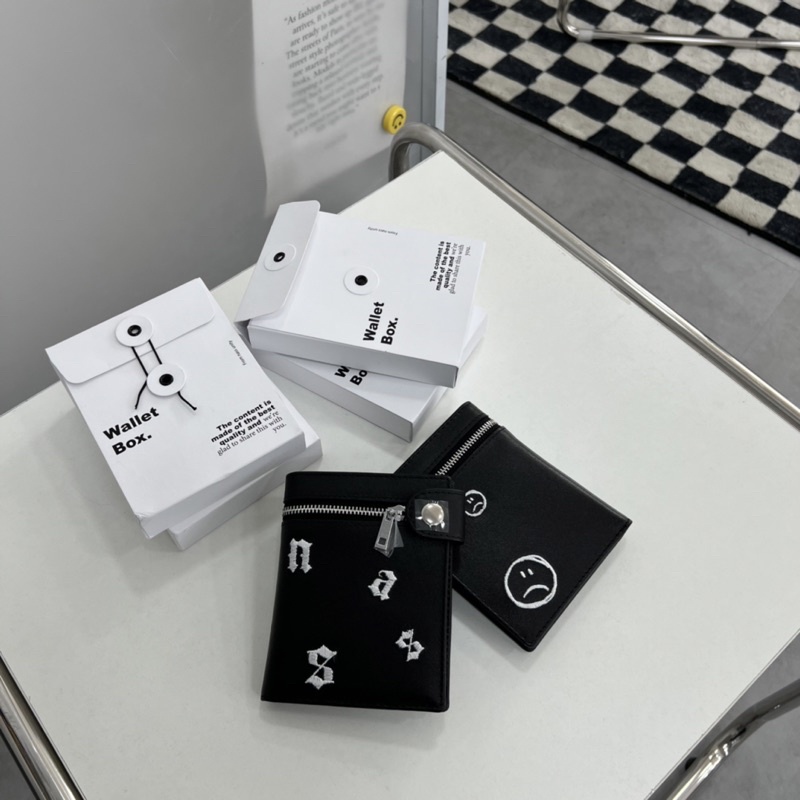 Ví da cao cấp gập đôi dáng đứng NASS