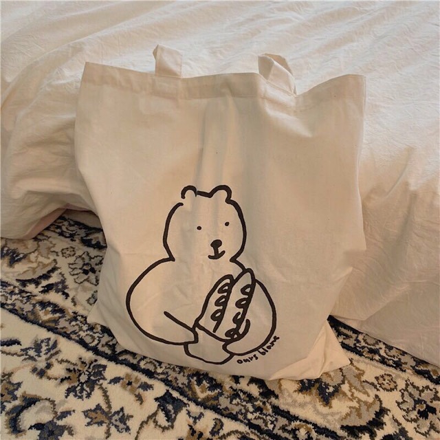 Túi tote bé gấu siêu xinh(có sẵn)