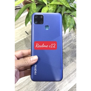 Bộ vỏ sườn Realme C12 zin new ( bộ gồm lưng,sườn,nút bấm, kính camera)