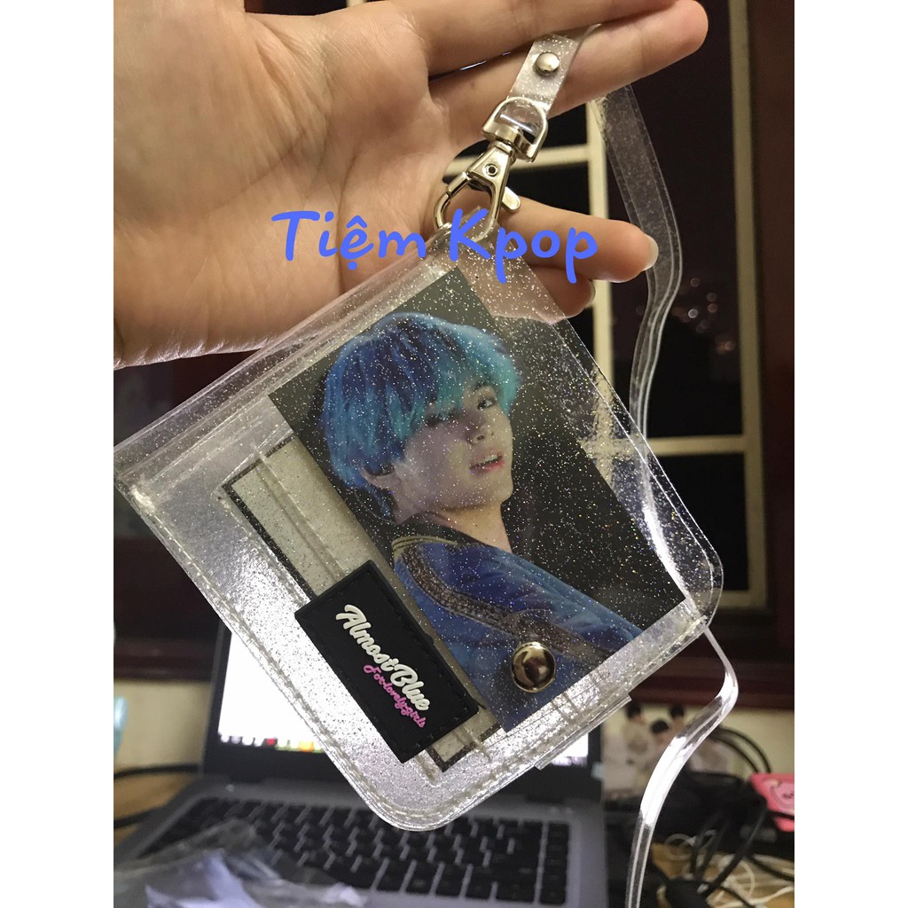 Ví trong suốt almost blue tặng kèm card idol