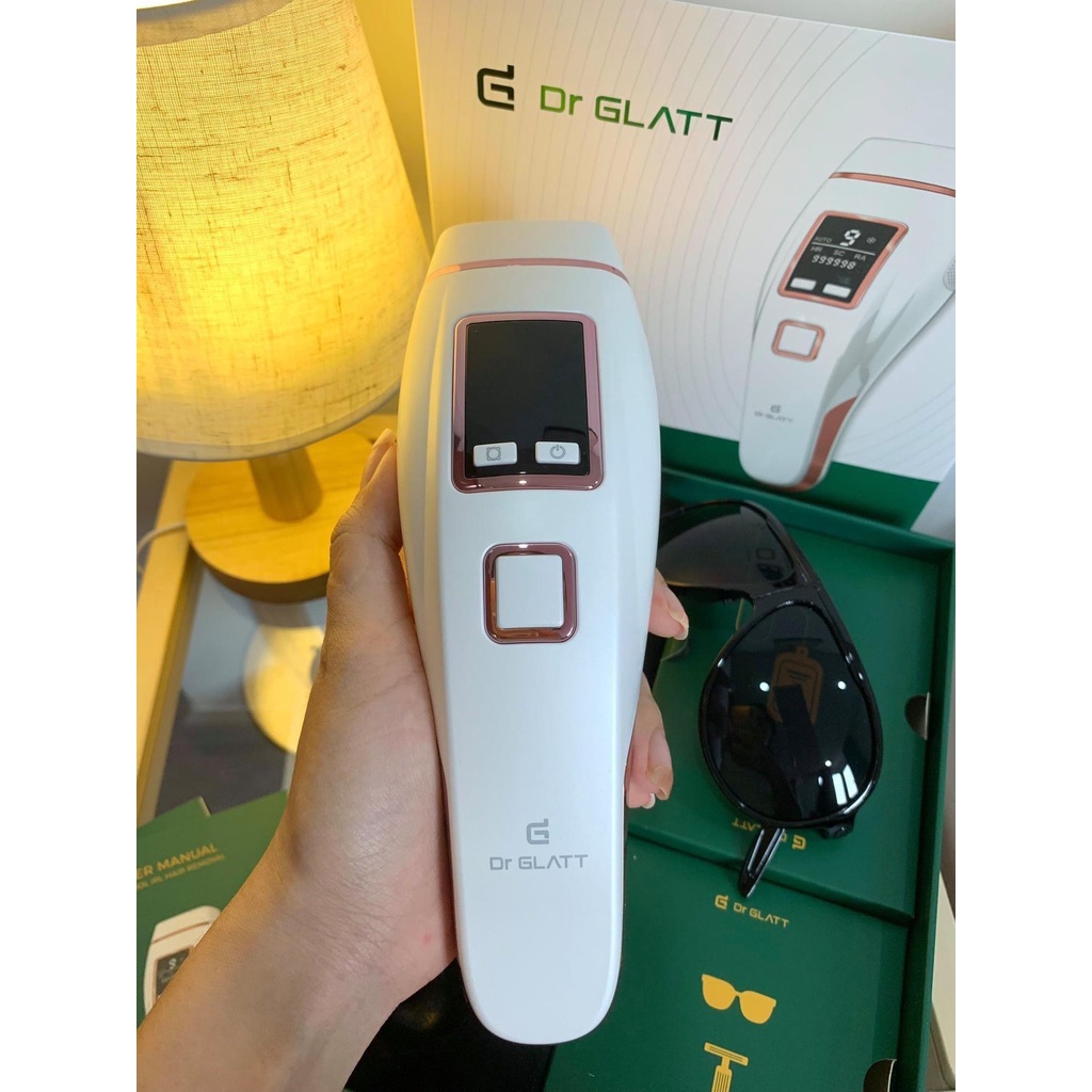 Máy triệt lông mini Dr Glatt IPL PRO, triệt vĩnh viễn tại nhà trẻ hoá làn da - Shop Viloet