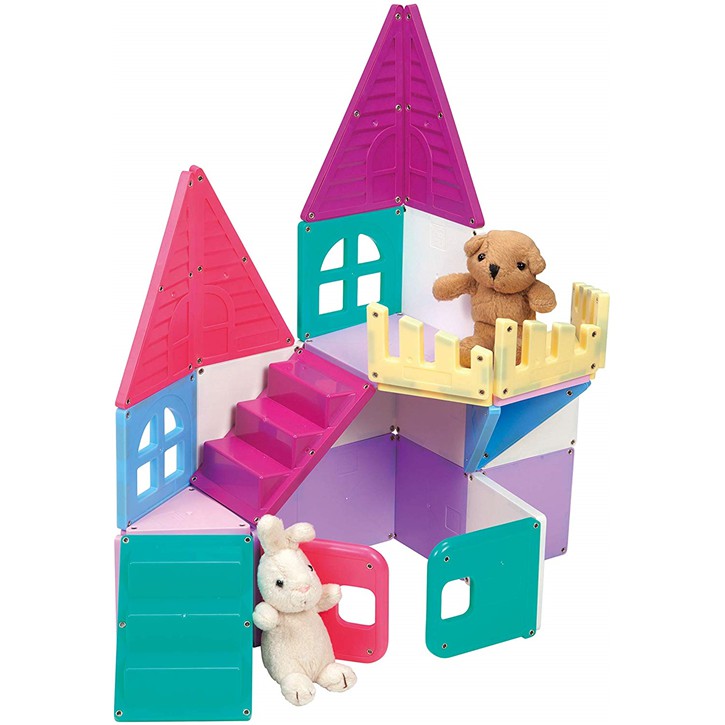 Bộ xếp hình nam châm STEM Nhật Bản World Dream Castle House PEOPLE BLOCKS