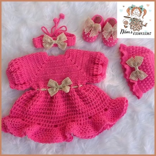 Set váy + mũ dễ thương cho bé