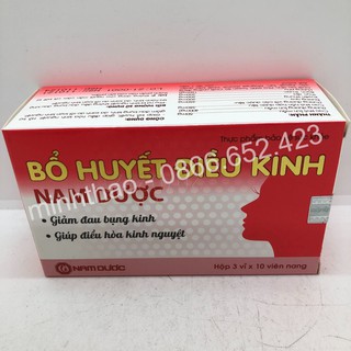 Bổ Huyết Điều Kinh - Nam Dược - 30 viên nang