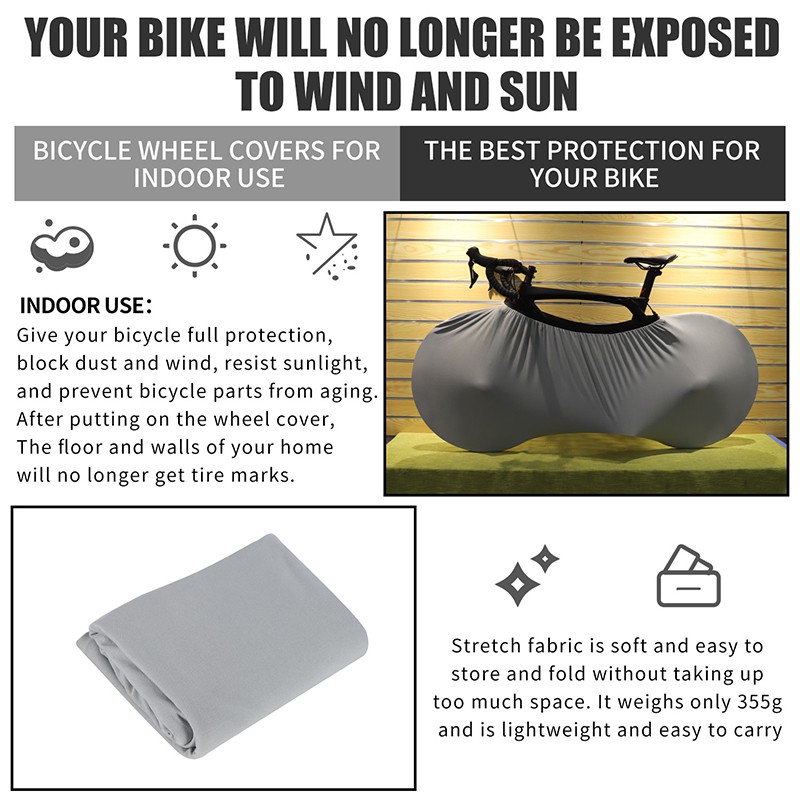 Vỏ bọc WEST BIKING chống bụi chống trầy bảo vệ bánh xe đạp