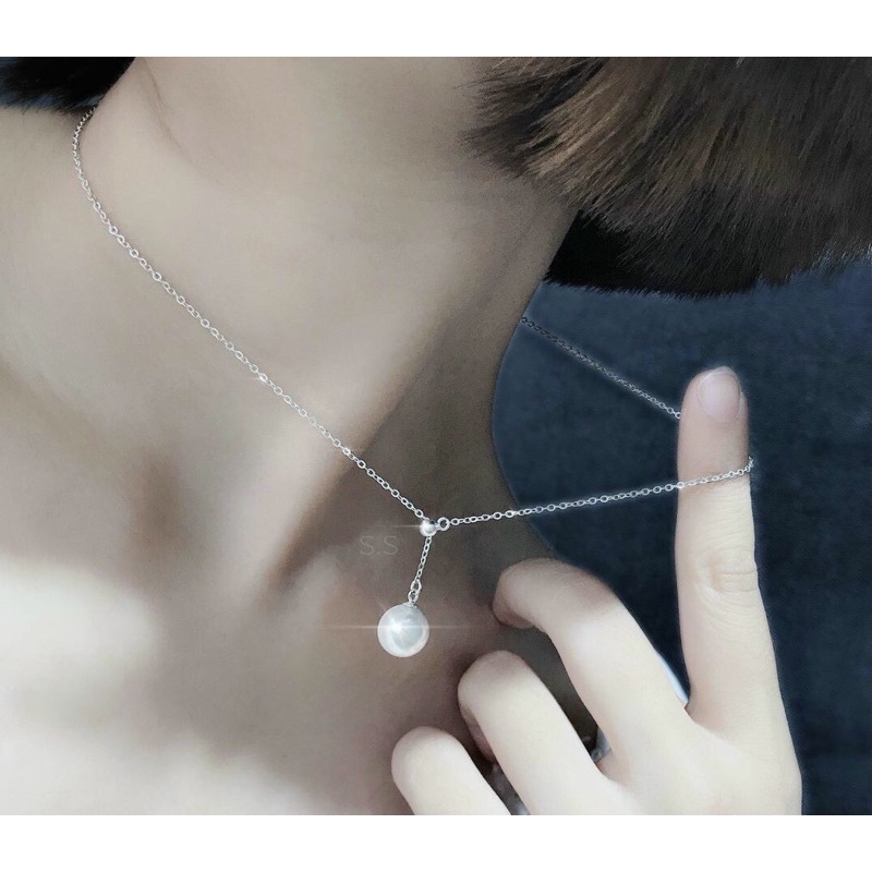 Dây chuyền bạc thật tuỳ chỉnh độ dài đeo nhiều kiểu (mạ vàng trắng, xi kim)