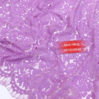 Vải ren khoang hoa đẹp (1m5 x 1m5)