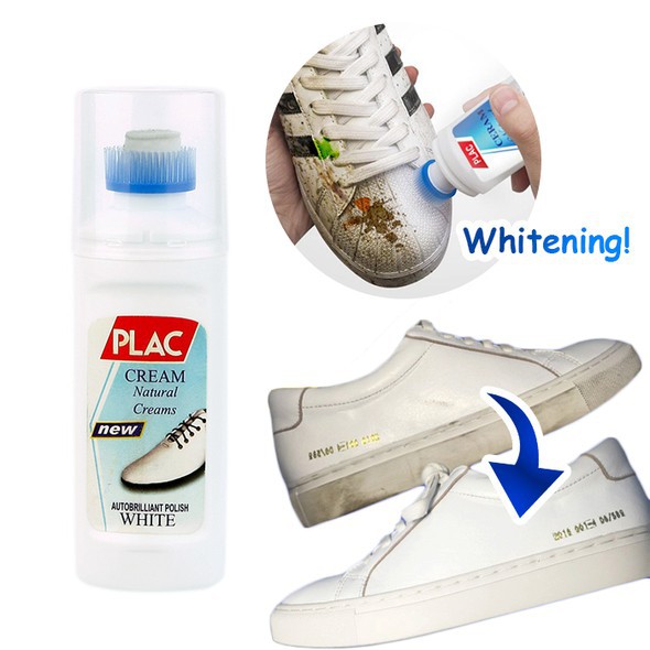 Chai xịt tẩy trắng giày PLAC có kèm đầu cọ , nước tẩy trắng toàn bộ loại giày,tẩy rửa túi xách -dc3303