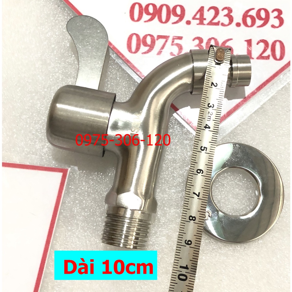 [THÂN ĐÚC NGUYÊN KHỐI] VÒI XẢ NƯỚC VÒI NƯỚC HÀNH LANG 100% INOX 304 F8001 Vòi hồ vòi máy giặt