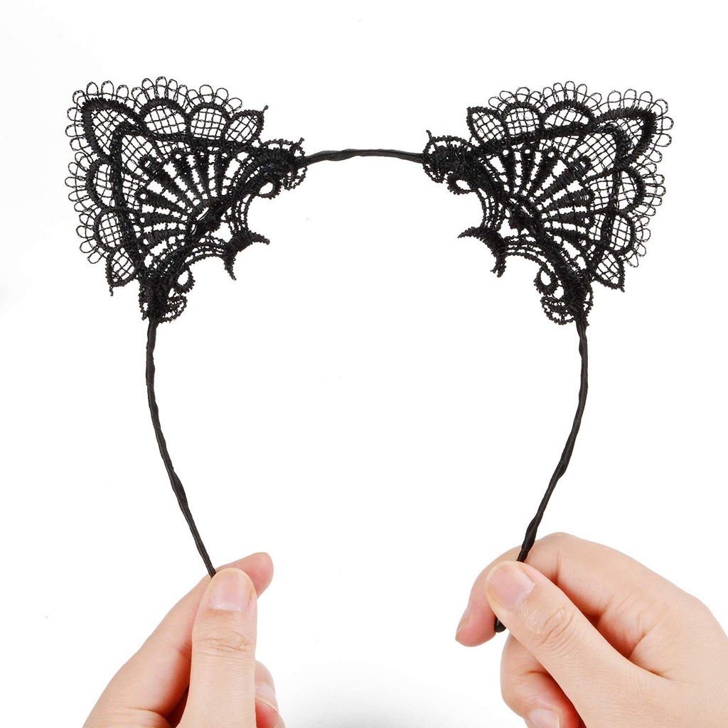 Băng Đô Tai Mèo Hóa Trang Halloween Quyến Rũ Cho Nữ