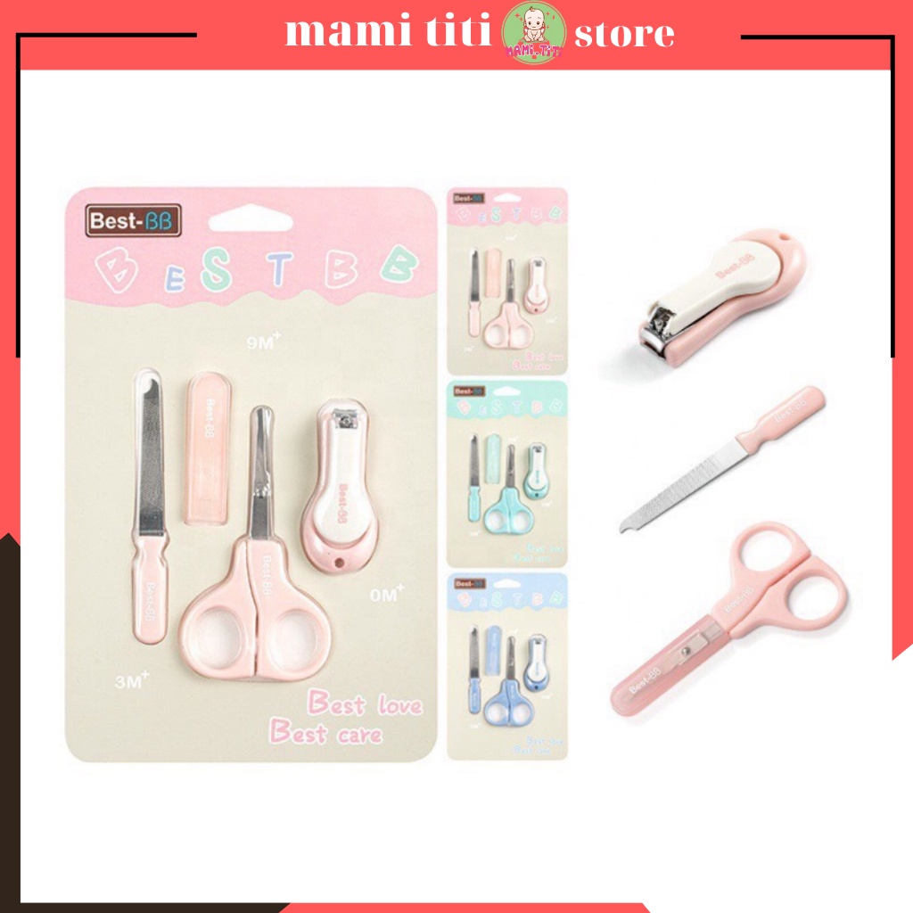 Bộ cắt móng tay đa năng 3 chi tiết cho bé best bb