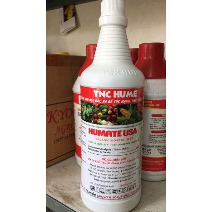 {GIÁ TẬN GỐC}Phân bón lá bón rễ Humate USA 500ml TNC HUME