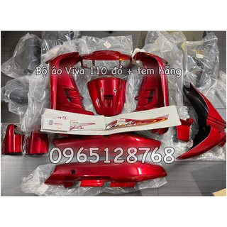 Bộ áo Viva 110 màu đỏ
