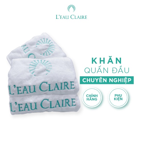 Khăn L'eau Claire Quấn Tóc Gội Đầu Rửa Mặt Chuyên Dụng Spa Chuyên Nghiệp Mềm Mại Thấm Hút Nhanh Khô