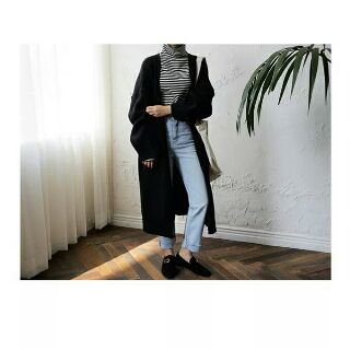 Áo khoác cardigan len dáng dài