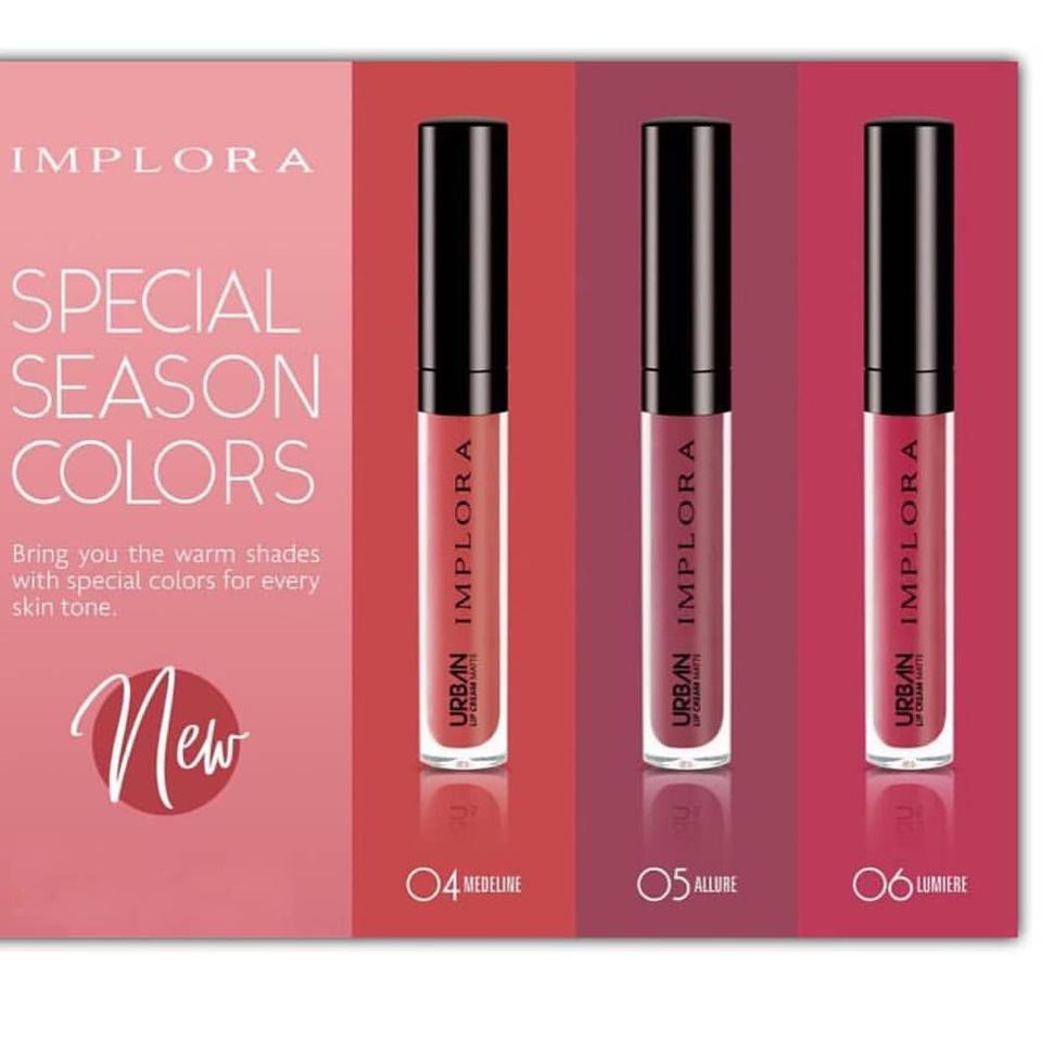 (Hàng Mới Về) Son Môi Implora Màu Lì / Son Implora