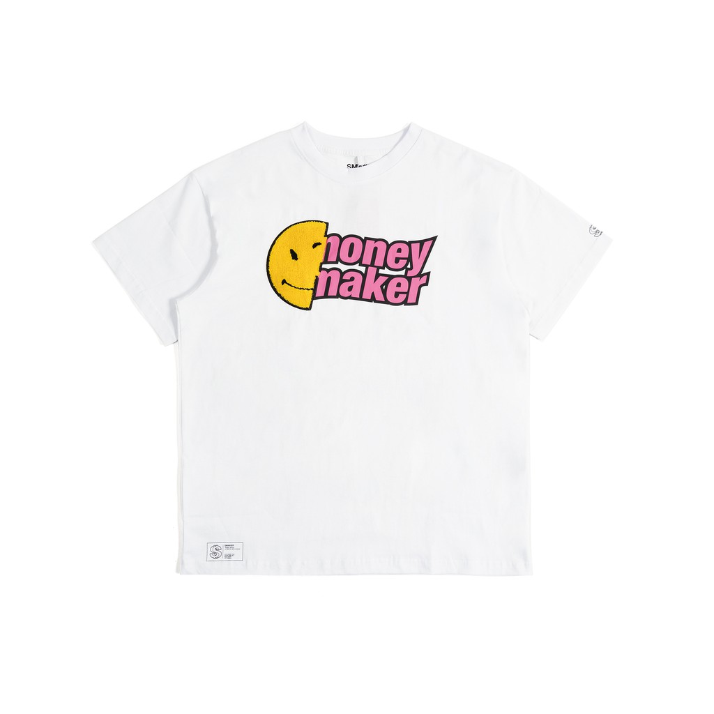 Áo thun CHENILLE SMILEY TEE IN WHITE [ Smaker ]