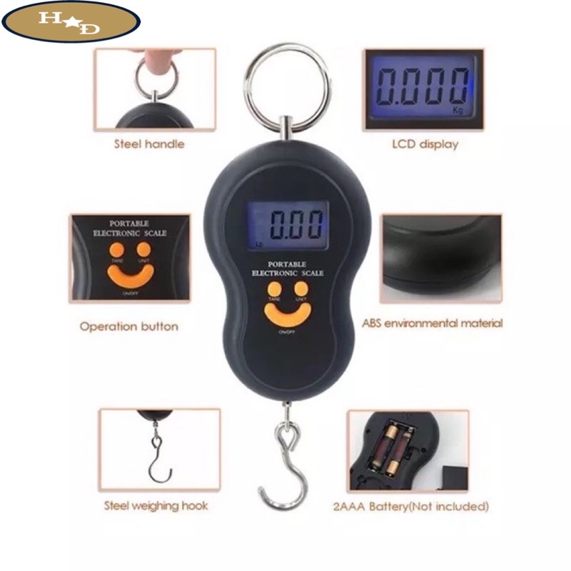 Cân điện tử xách tay mặt cười electronic scale