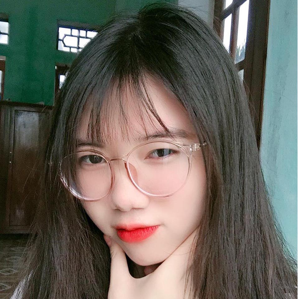 Gọng kính cận nam nữ tròn nhựa dẻo 513