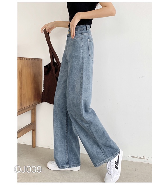 QJ039 - QUẦN JEAN BAGGY NỮ ỐNG RỘNG | BigBuy360 - bigbuy360.vn