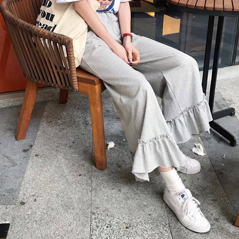 quần ống rộng Nhún Bèo Thời Trang Mùa Hè Mới 2021 Cho Nữ | BigBuy360 - bigbuy360.vn