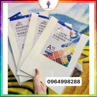 Giấy vẽ khổ a3(tập 20 tờ)🔥hàng loại 1🔥vẽ được nhiều chất liệu, giấy táo