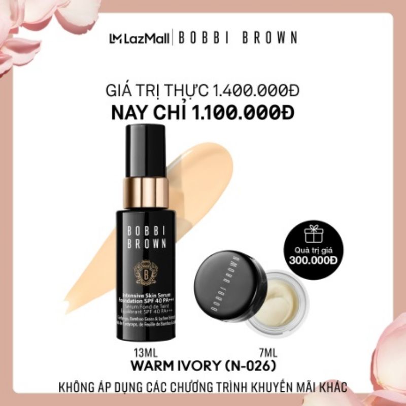 [ Trial Size 13ml ] Kem nền B0BBI BR0WN Intensive Skin Serum Foundation SPF40 PA+++