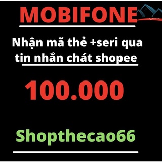 Thẻ cào Mobifone 100k