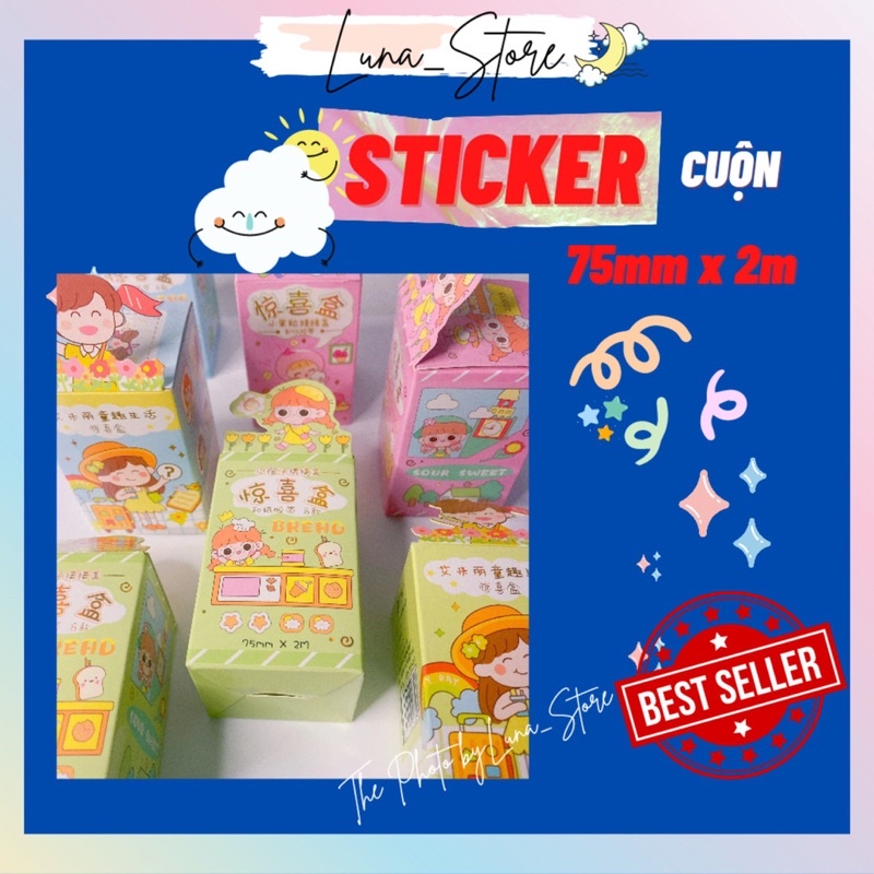 Sticker Cuộn Trang Trí Sổ Siêu Dễ Thương STC03