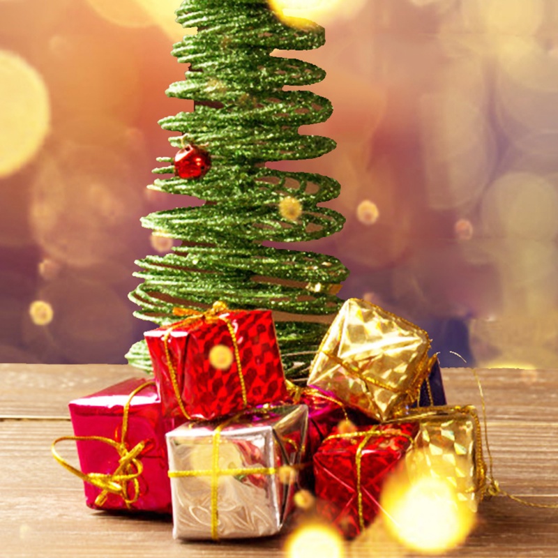 Set 12 Túi Bong Bóng Nhiều Màu Trang Trí Cây Thông Noel