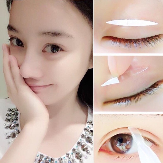Miếng dán kích mí 2 mặt trong suốt - định hình mí cả lúc ngủ