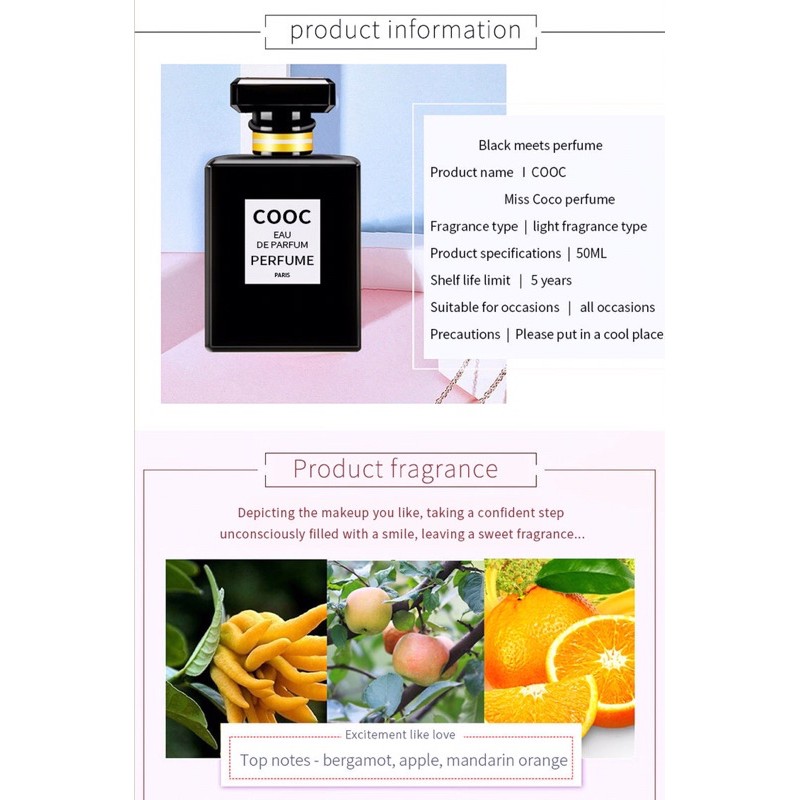 Nước Hoa Nữ Cao Cấp CoCo Eau De Parfum Perfume Paris 1.7FL.0Z loại 50ML