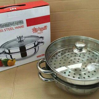 Xửng hấp 2 tầng inox