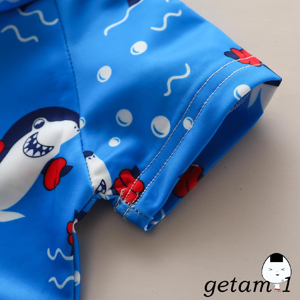 Đồ Bơi Liền Thân Hình Cá Mập Cho Bé Trai