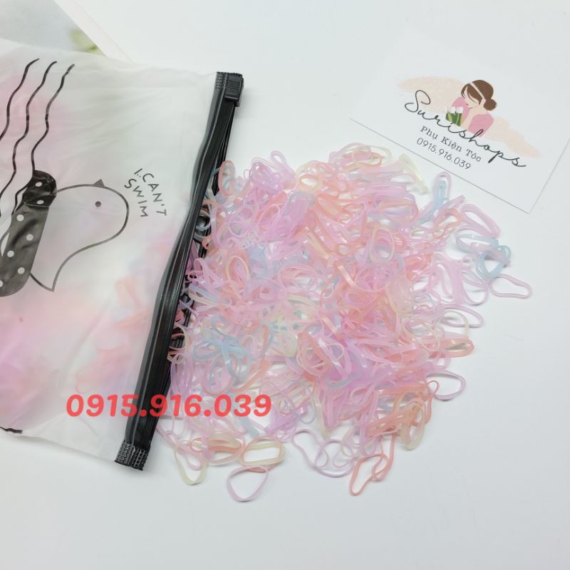 Thun Cột Tóc Túi Zip, Chun Buộc Tóc Size Nhỏ Loại Tốt