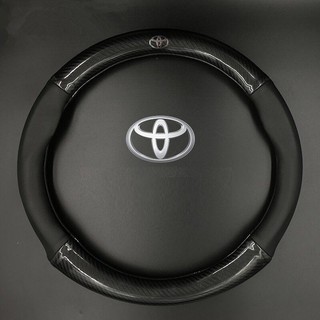 [SIÊU RẺ] Bọc vô lăng cacbon gắn logo TOYOTA