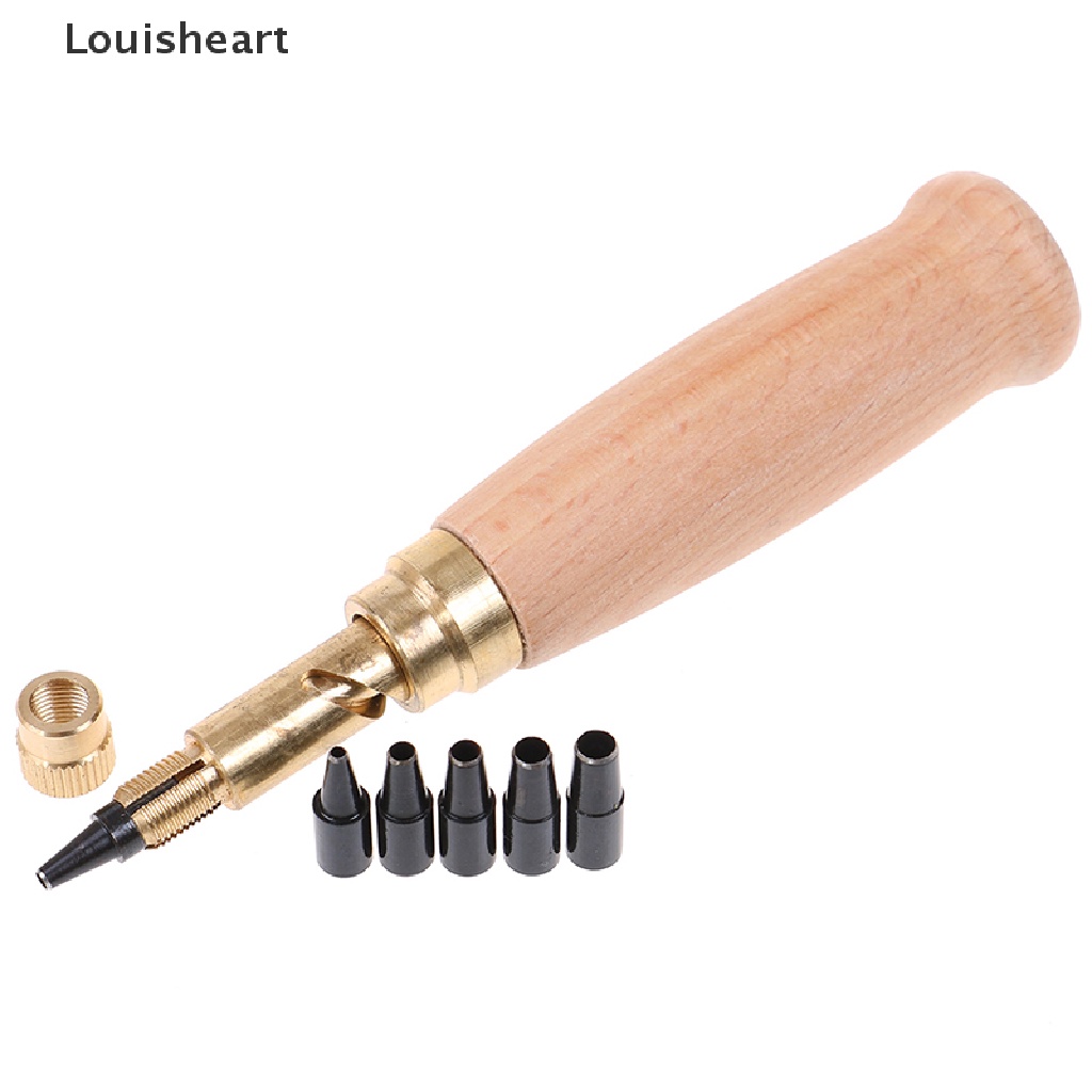 Louisheart Automatic Belts Punch Replaceable Mute Rotary Punchers Leather Watch Craft Tool TFG