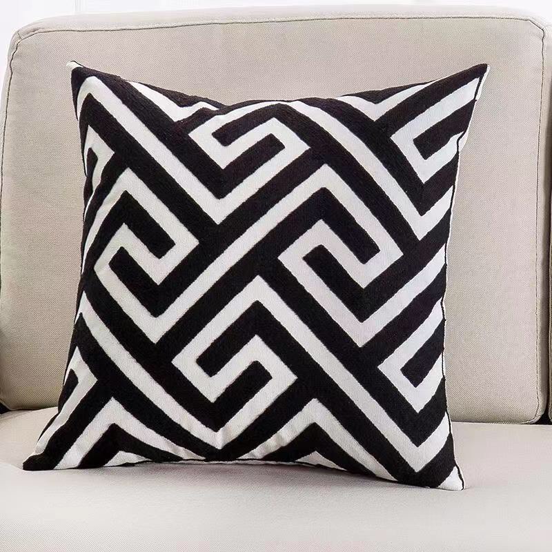 Gối tựa lưng ghế sofa vuông 45x45, gối tựa lưng trang trí chất liệu gấm cao cấp sẵn hàng