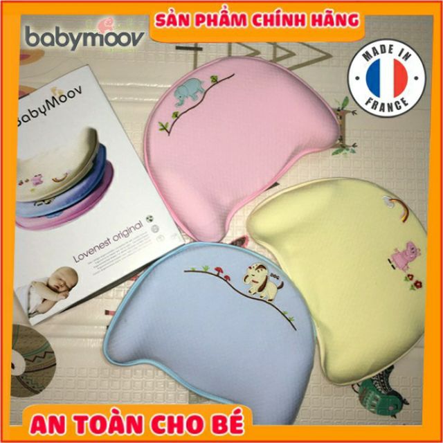 Gối cao su non chống méo Babymooov cho bé