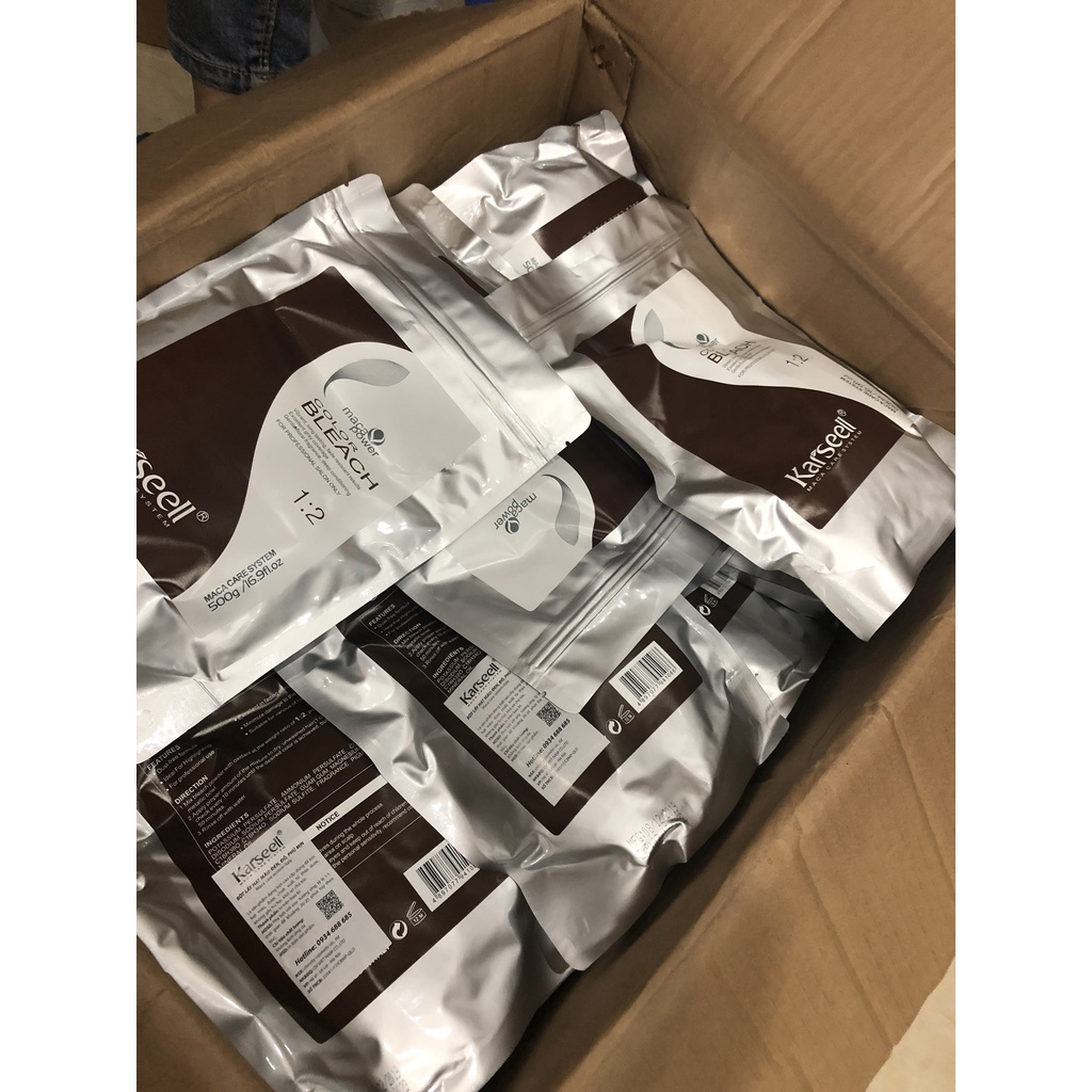 Thuốc tẩy tóc Karseell tẩy êm Không Xót An Toàn Không Gây Độc Hại Lên Màu Nhanh