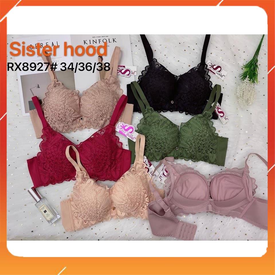 Áo lót nữ ren cao cấp không gọng quai to bản ôm gọn ngực đệm mút dày họa tiết hoa A9953