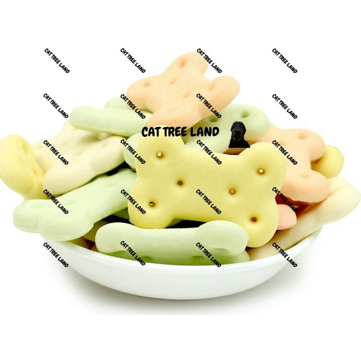 BÁNH THƯỞNG CHÓ MÈO, BÁNH QUY BƠ SỮA YẾN MẠCH 380G (SNACK CHÓ, MÈO) - THỨC ĂN CHÓ DINH DƯỠNG